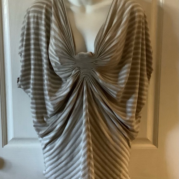 Striped Draped Top - Picture 2 of 9